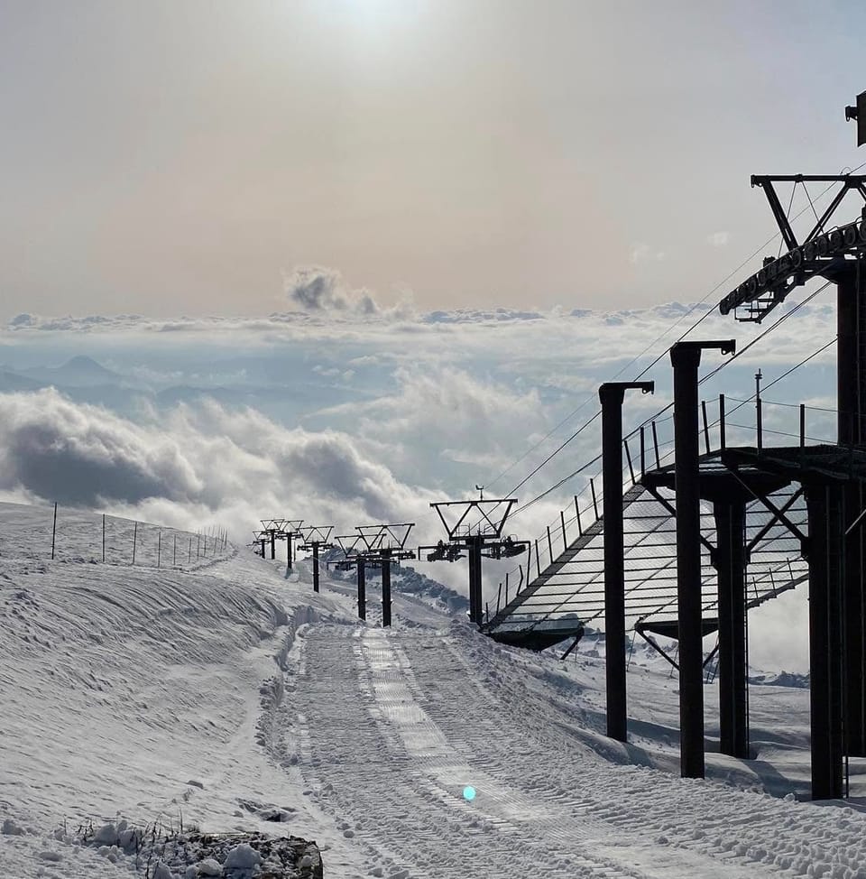 Fresh Snow Lingers On Japan’s Upper Slopes As Spring Melt Creeps In