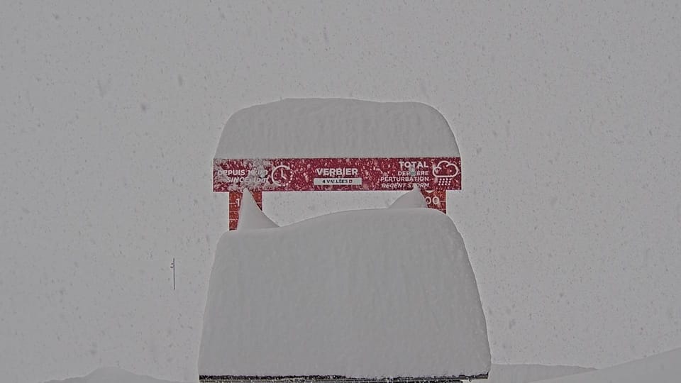Massive Snowfall in the Alps